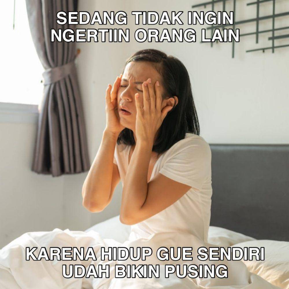 Meme pusing sama masalah hidup (x.com/Shellaemeliana1)