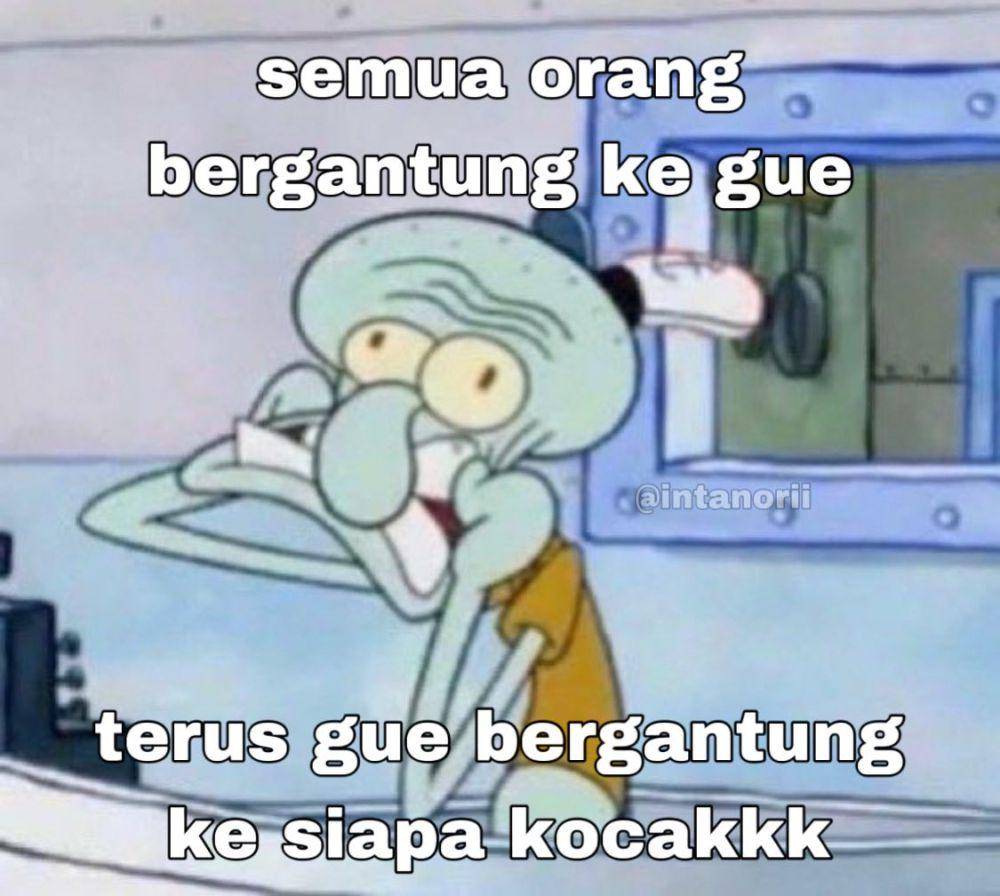 Meme pusing sama masalah hidup (x.com/intanorii)