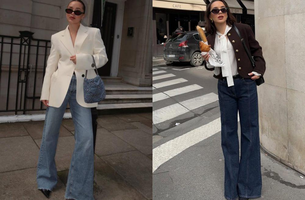 10 Ide Styling Blazer dan Jeans ala Fleur Raffan, Looks Trendy!
