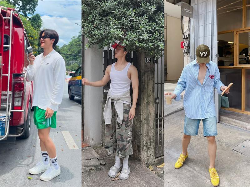 9 Ide Summer Boy Outfit ala Arm Weerayut, Simpel namun Tetap Cool!