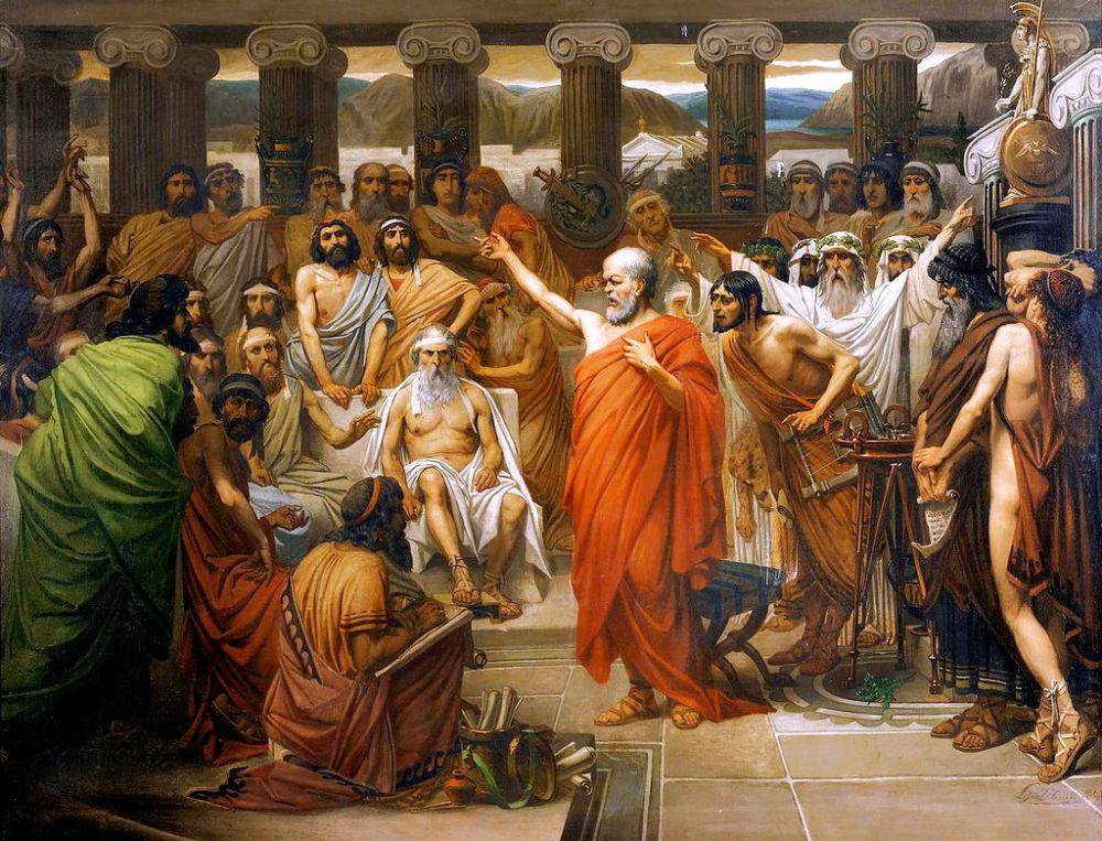 ilustrasi Socrates (Commons.m.wikimedia.org/Louis Le Brun [1844 - 1900])