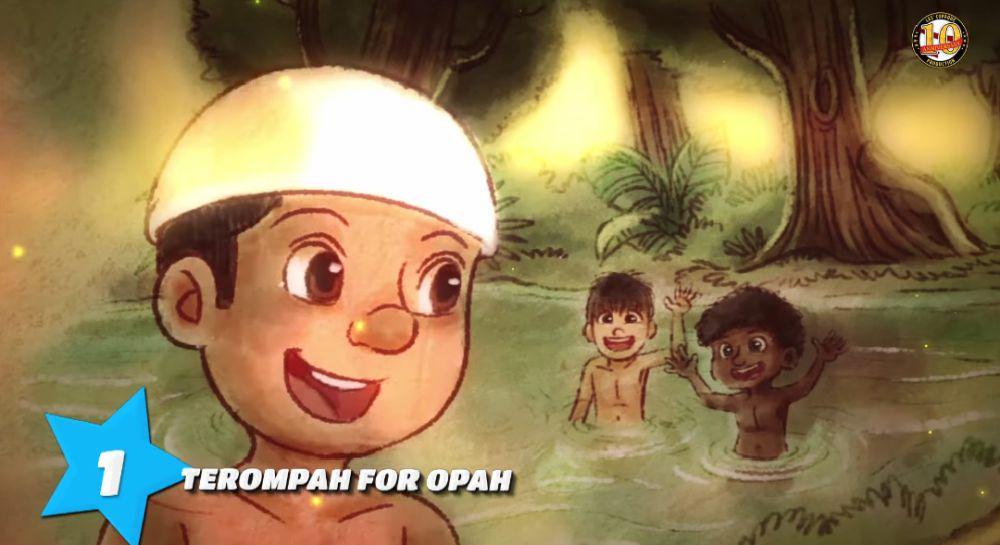 Tok Dalang, Uncle Muthu, dan Ah Tong saat kecil (youtube.com/Les' Copaque Production)