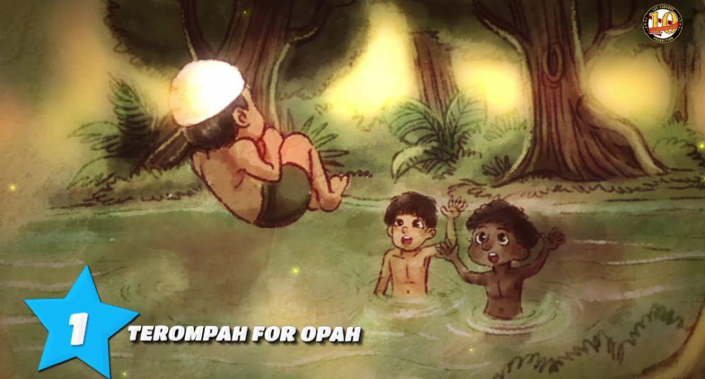Tok Dalang, Uncle Muthu, dan Ah Tong saat kecil (youtube.com/Les' Copaque Production)