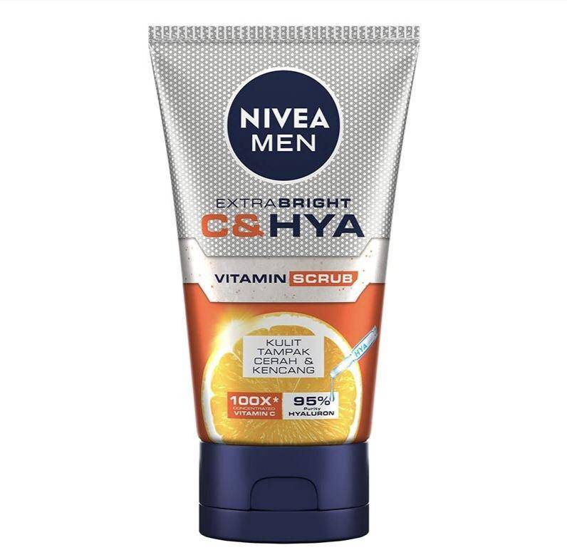 Nivea Men Extra Bright CandHYA Vitamin Face Scrub (watsons.co.id)