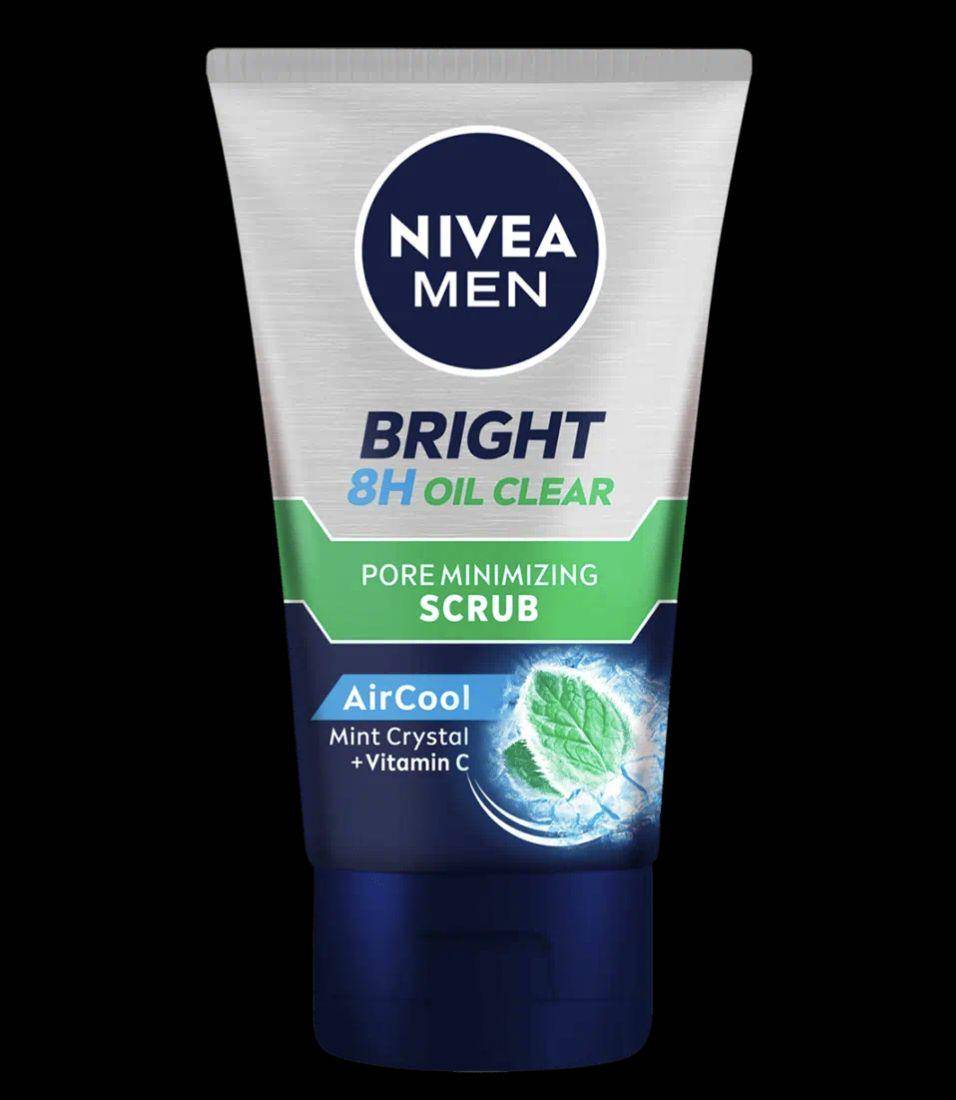 Nivea Men Bright Oil Clear Pore Minimizing Scrub (nivea.co.id)