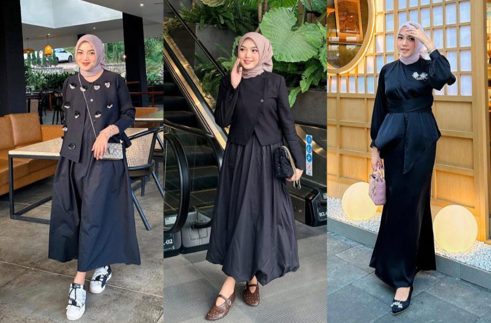 8 OOTD Nuansa Hitam ala Almineta Azzahra, Tampil Classy!
