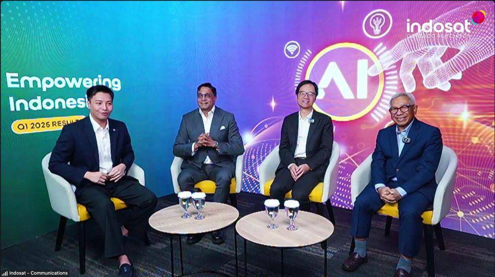 Indosat menyelenggarakan Media Update Kinerja Indosat Kuartal I 2025 secara daring, Rabu (30/4/2025). (Dok. Indosat)