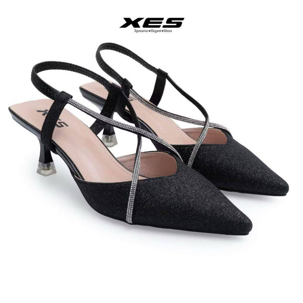 potret rekomendasi stiletto heels warna hitam (shopee.com/XES Official Shop)