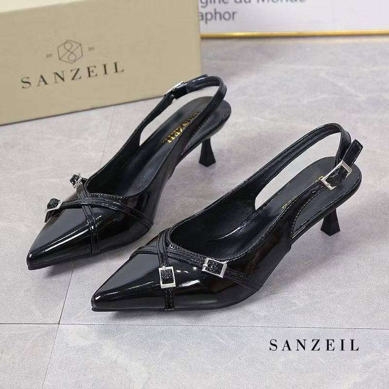 potret rekomendasi stiletto heels warna hitam (shopee.com/Sanzeil Official Store)