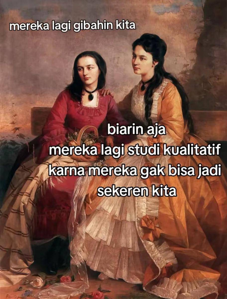 Meme saat cewek gunakan logika (x.com/cemburuya)