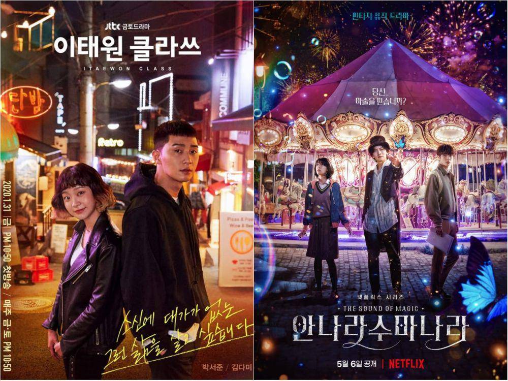 poster Itaewon Class dan The Sound of Magic (dok.JTBC/Itaewon Class | dok.Netflix/The Sound of Magic)