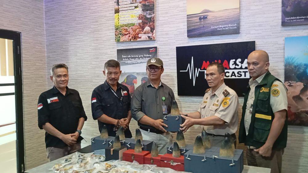 Selundupkan Cula Badak di Manado, WNA Tiongkok Tersangka