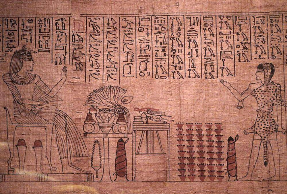 Kerajaan Baru Mesir Kuno dalam Kitab Kematian, yang menggambarkan pendeta Amun Khonsu-renpe di Museum Lapangan Sejarah Alam (commons.wikimedia.org/Sailko)