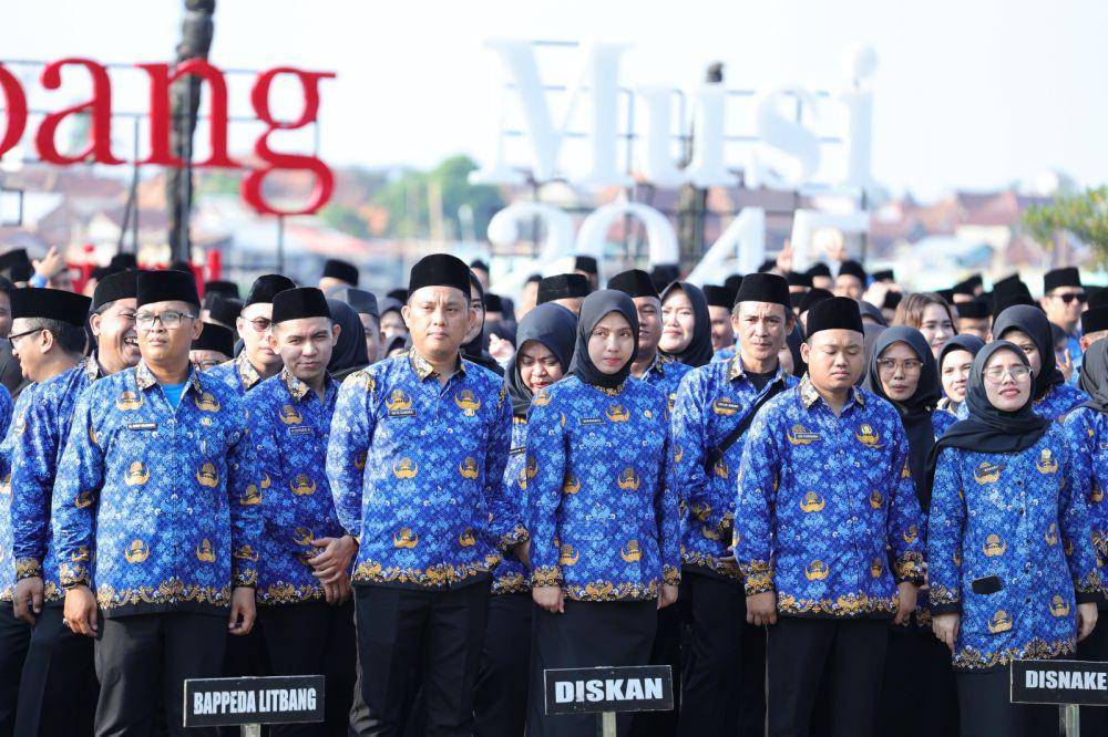 Pelantikan ASN tahun 2024 di Palembang (Dok. Kominfo Palembang)