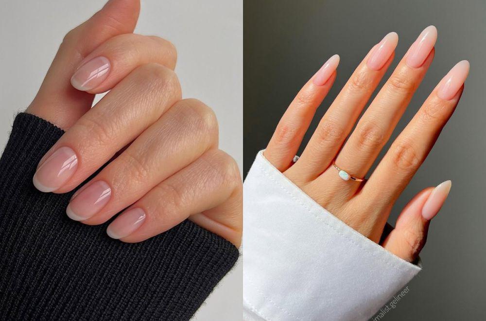 10 Inspirasi Naked Nails, Desain Kuku Bergaya Quiet Luxury!