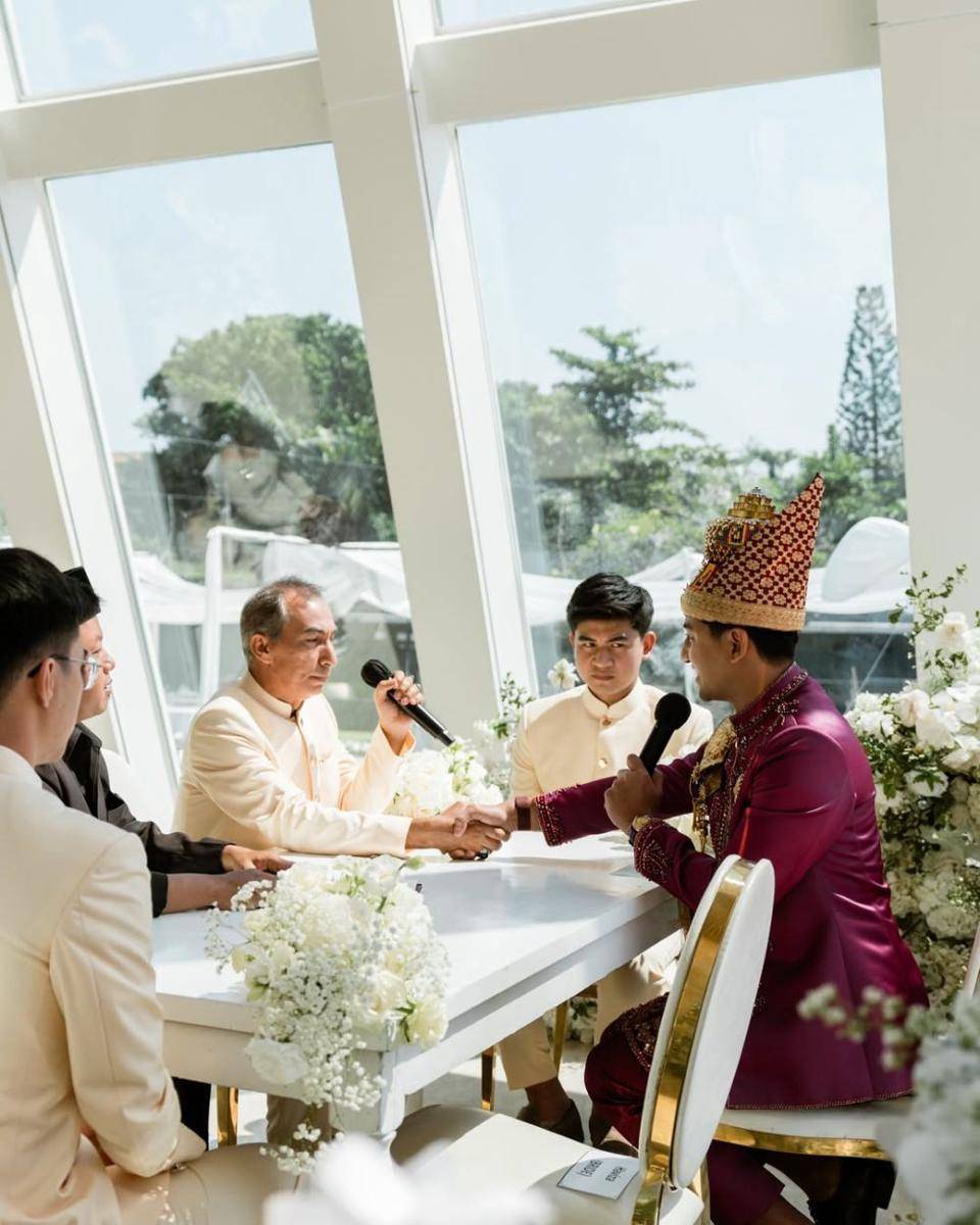 Akad nikah Harris Vriza dan Haviza Devi Anjani. (jan.ji via Instagram.com/harrisvriza)
