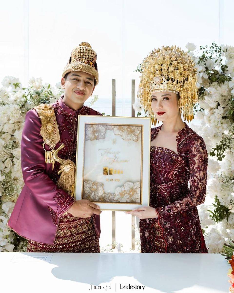 Akad nikah Harris Vriza dan Haviza Devi Anjani. (jan.ji via Instagram.com/harrisvriza)