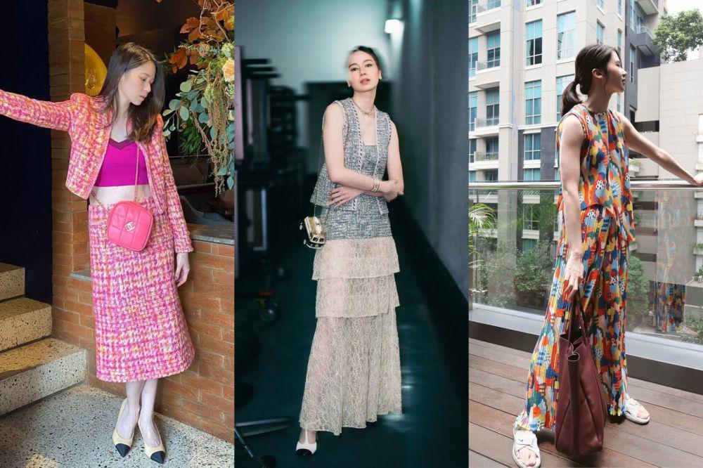 8 Ide Outfit dengan One Set ala Laura Basuki, Gaya Berkelas!