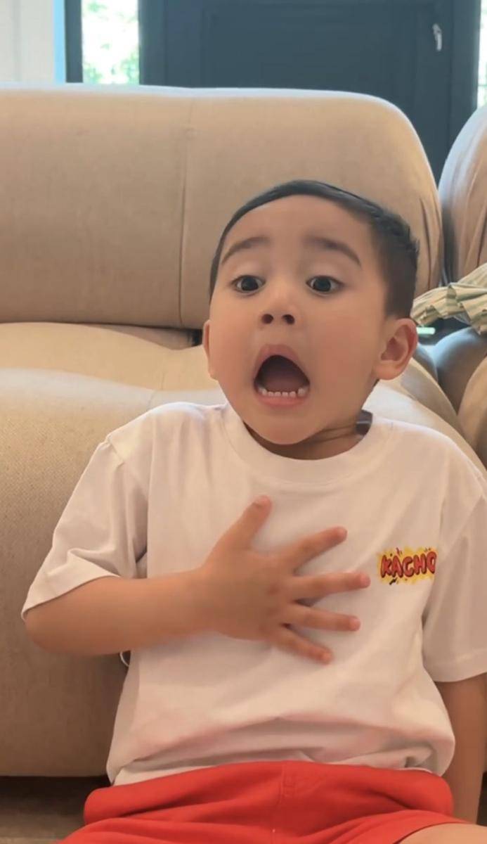 Cipung ikut Kim Seon Ho Smile Challenge (instagram.com/raffinagita1717)
