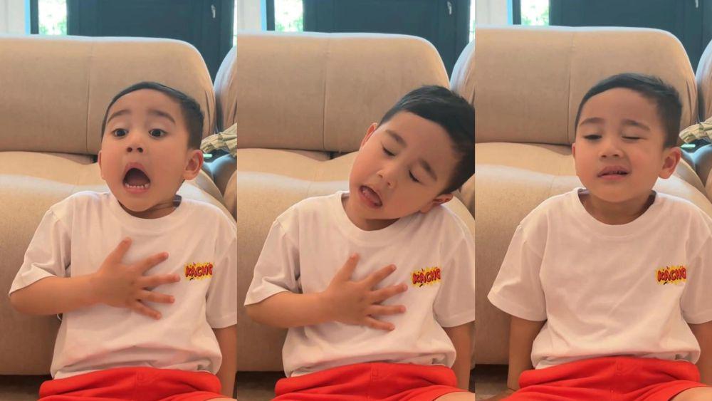 7 Potret Cipung Ikut Kim Seon Ho Smile Challenge, Gemas Sendiri!