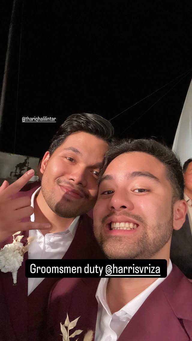 Groomsmen Harris Vriza (Instagram.com/harrisvriza)