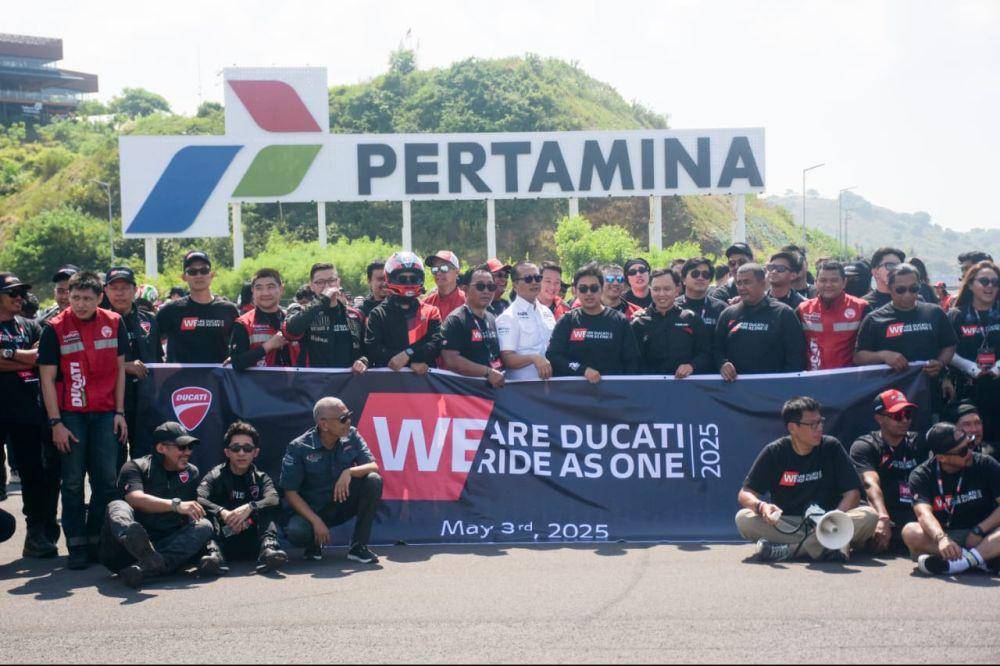Komunitas Ducati Indonesia menjajal Sirkuit Mandalika. (dok. Istimewa)