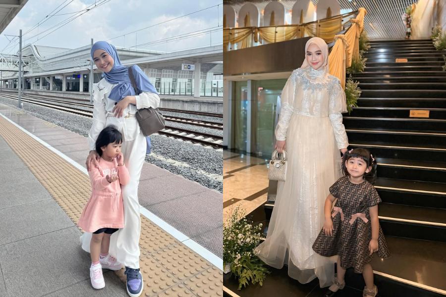 7 OOTD Ibu-Balita ala Ria Ricis dan Moana, Stylish Abis!