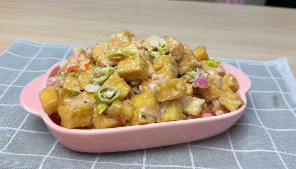 Resep Tahu Sisig Filipina, Tesktur Krispi Berpadu Gurih Saus Mayones!