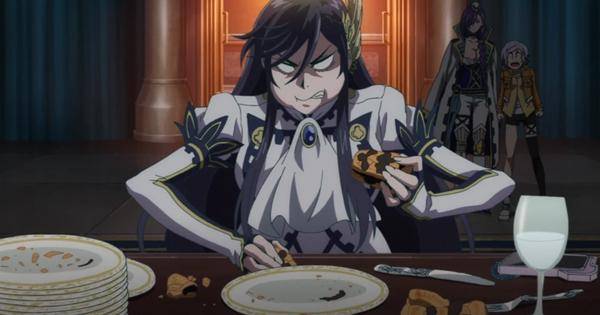 Brunhilde makan pie saat marah-marah - Record of Ragnarok