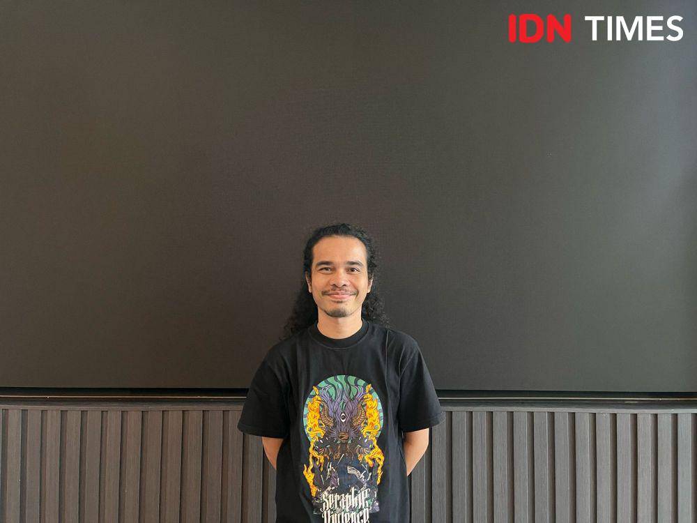 Media Visit Boy Candra untuk launching buku Ikhlas Penuh Luka pada Jumat (2/5/2025) di kantor IDN HQ, Jakarta Selatan (IDN Times/Nisa Zarawaki)