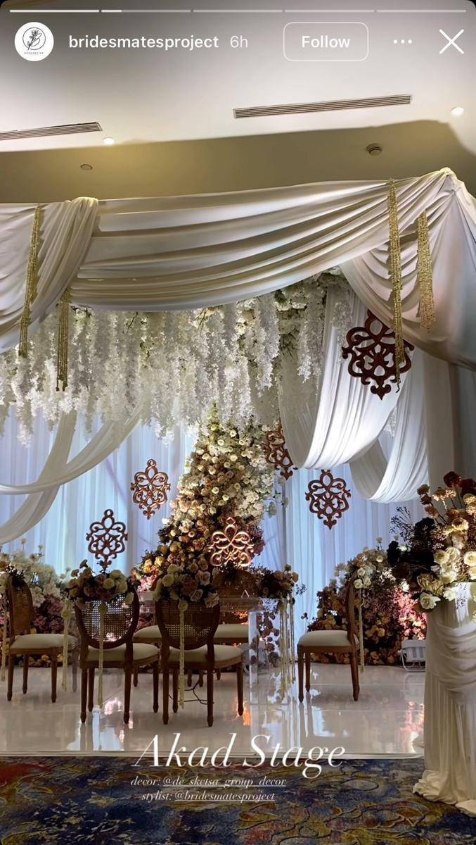 Dekorasi Akad Valerie (instagram.com/bridesmatesporject)