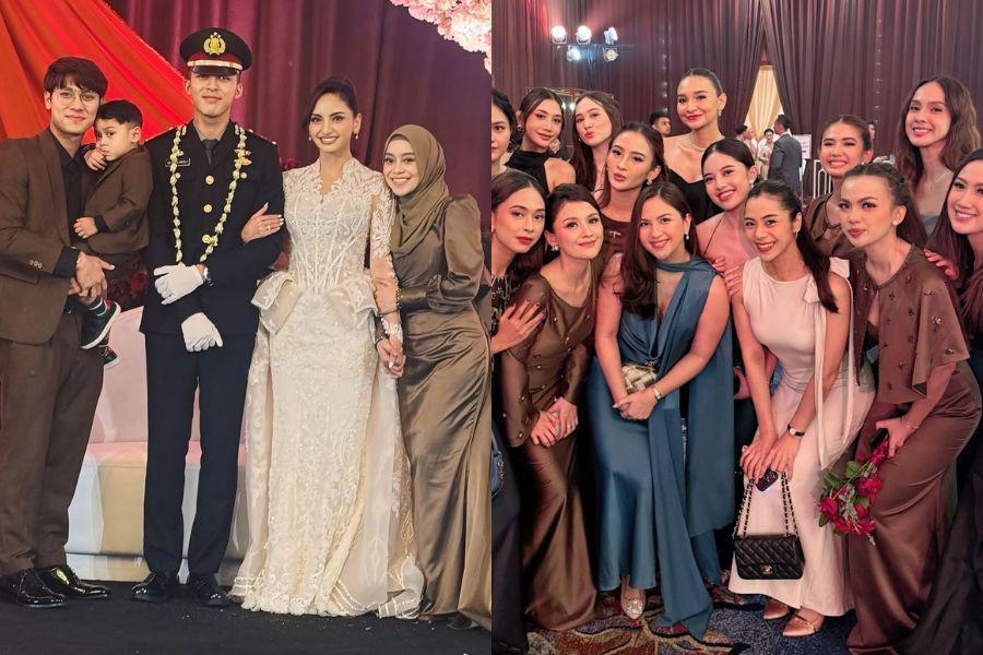 7 Gaya Tamu di Pernikahan Valerie Tifanka, Lesti Kejora Tampil Memukau