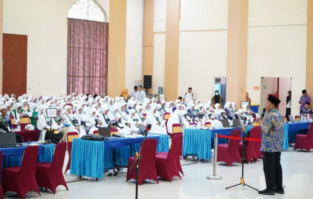 Kloter 3 Jemaah Calon Haji asal Sumatera Utara telah tiba di Asrama Haji Medan (Dok. Istimewa)