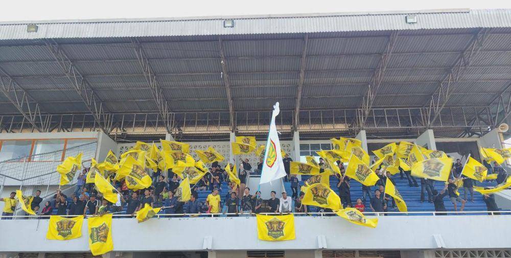 Supporter Bhayangkara Presisi Lampung FC, El Bhara. (IDN Times/Muhaimin)
