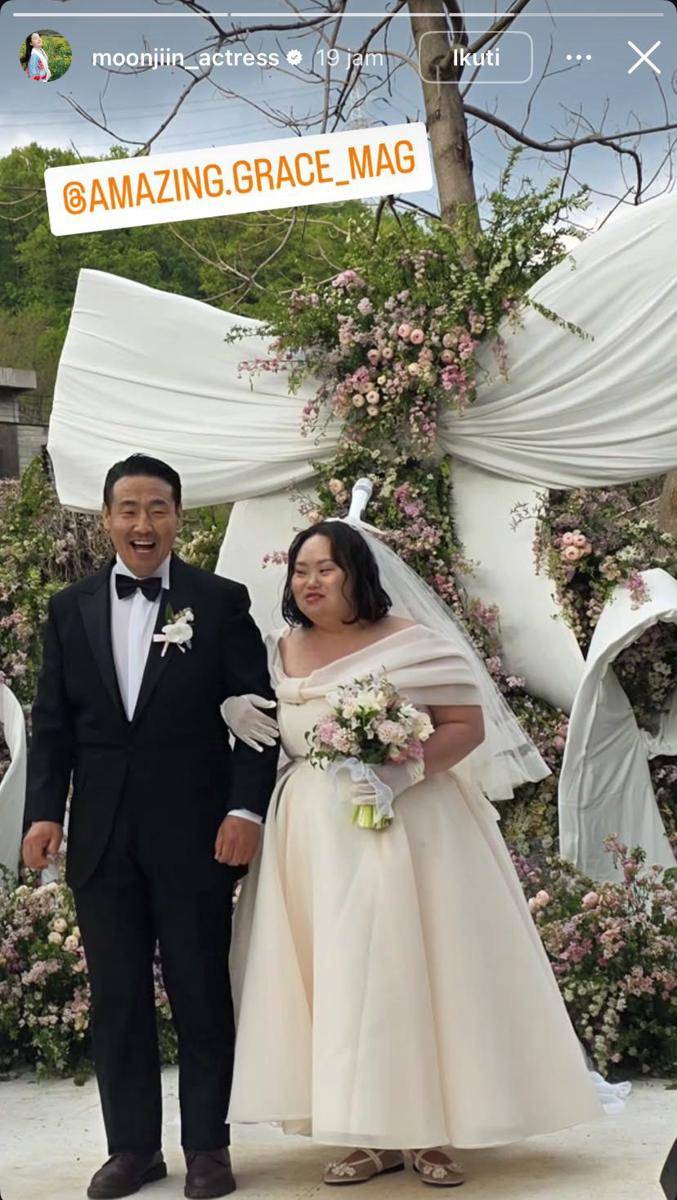 potret pernikahan Jung Eun Hye dan Jo Young Nam (instagram.com/moonjiin_actress)