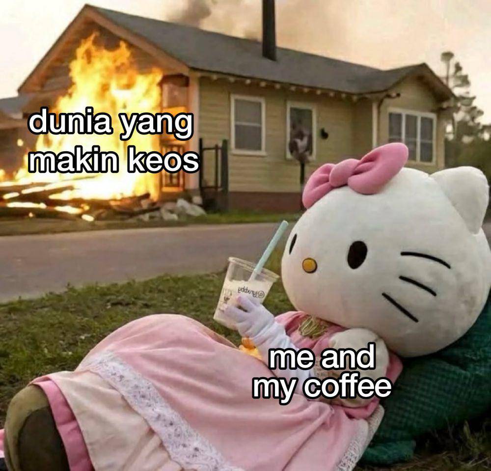 Meme gak peduli sama urusan yang bikin pusing (x.com/sztrlght)