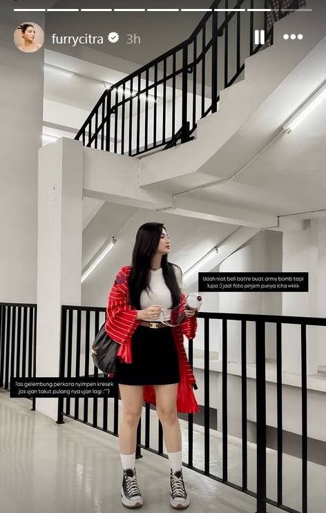 gaya OOTD artis nonton konser J-Hope BTS di Jakarta (instagram.com/furrycitra)