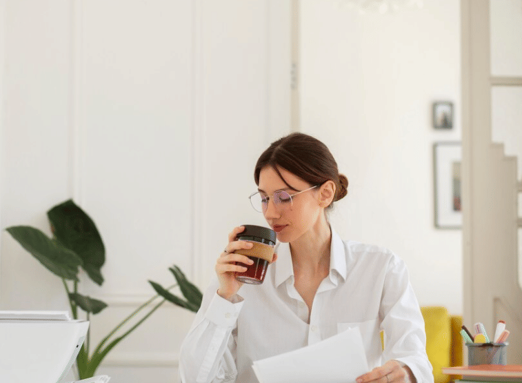 ilustrasi istirahat di kantor