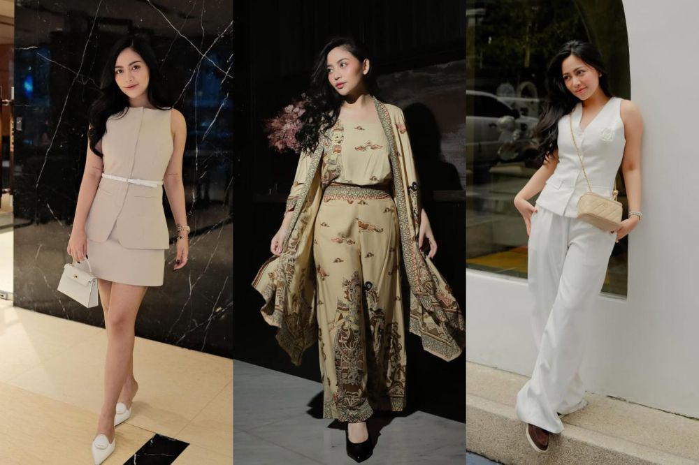 8 Gaya OOTD Pakai One Set ala Rachel Vennya, Youthful!