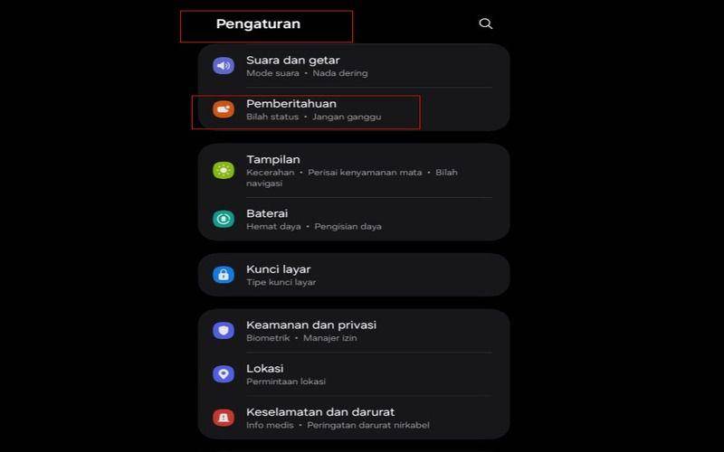 cara aktifkan mode Don't Disturb di Android (dok. pribadi/Jubaedah Haryani)