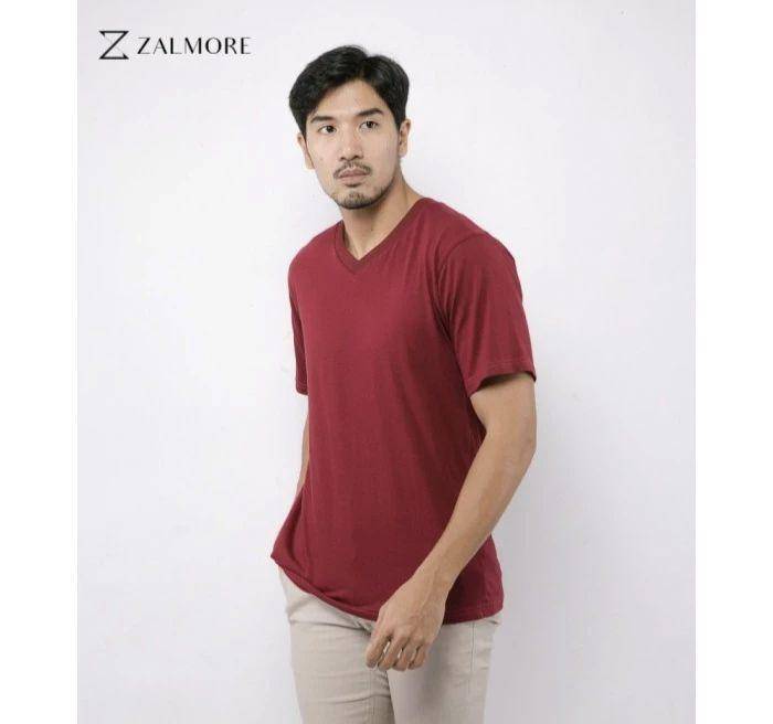 Zalmore Basic Man T-Shirt Vneck (tokopedia.com/Zalmore)
