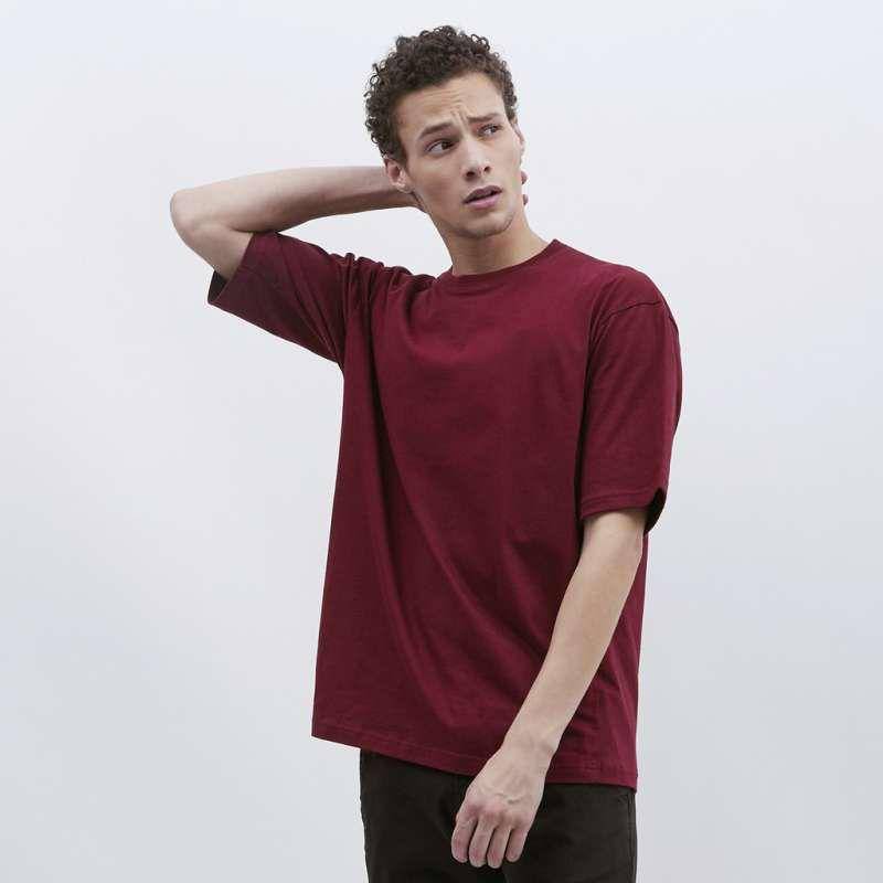 M231 T-Shirt Polos Oversized Pendek Maroon 1973D (blibli.com/GUDANG STORE TSM)