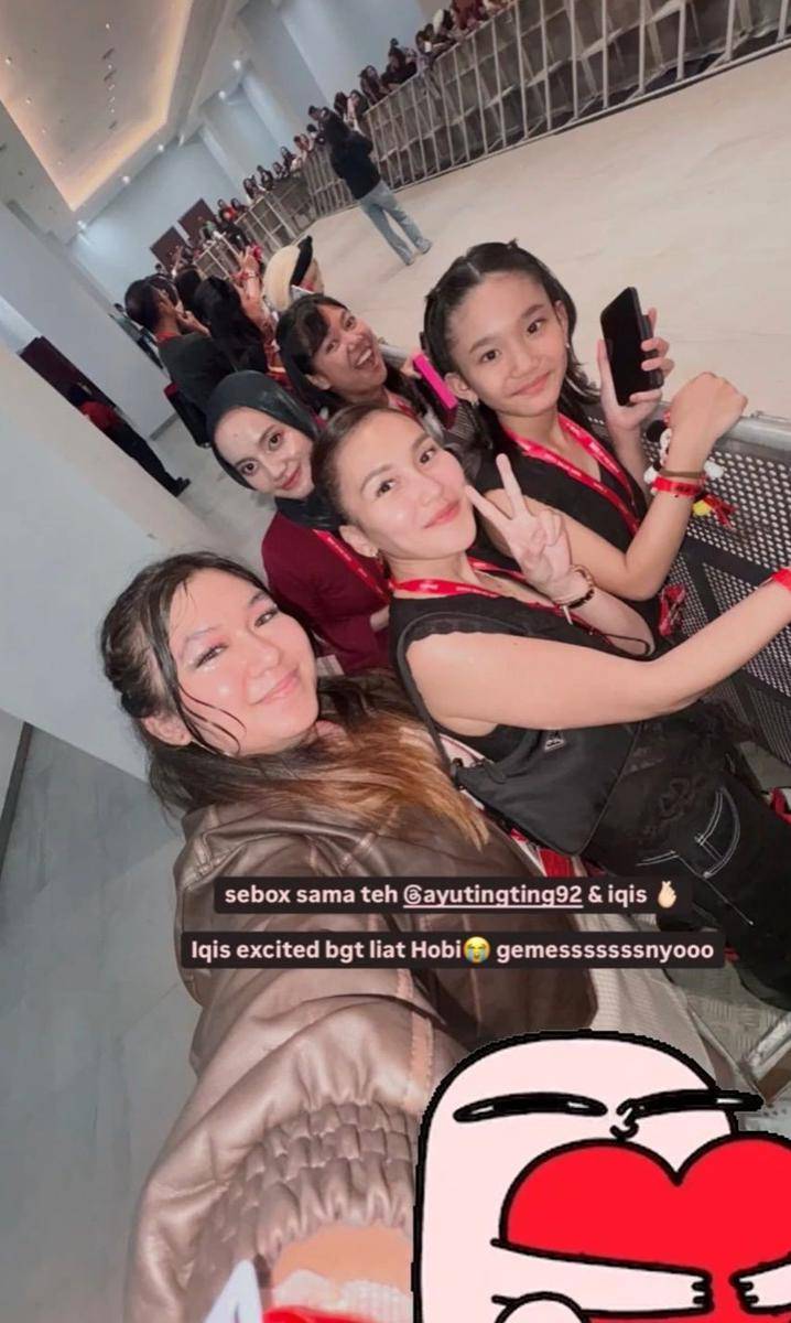 Bilqis nangis ketemu J-Hope (instagram.com/ayutingting92)