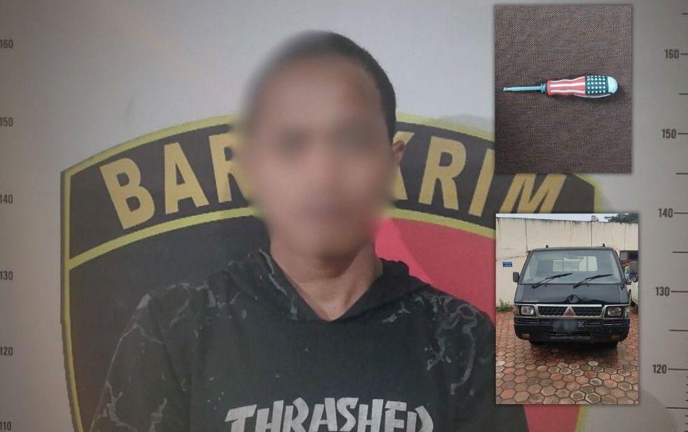 Bermodal Obeng dan Kunci Palsu, Maling di Kukar Bawa Kabur Mobil