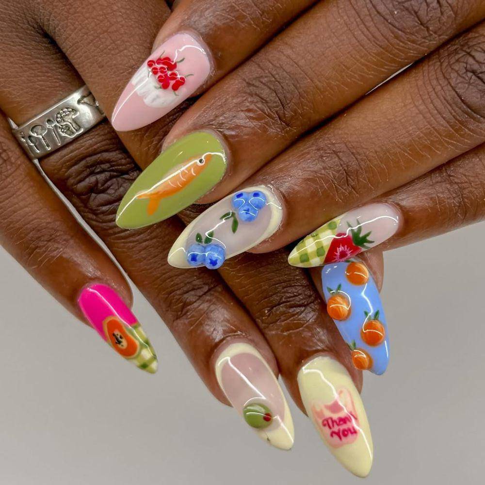 inspirasi 3D nail art yang hits di 2025 (instagram.com/snfaithnails)