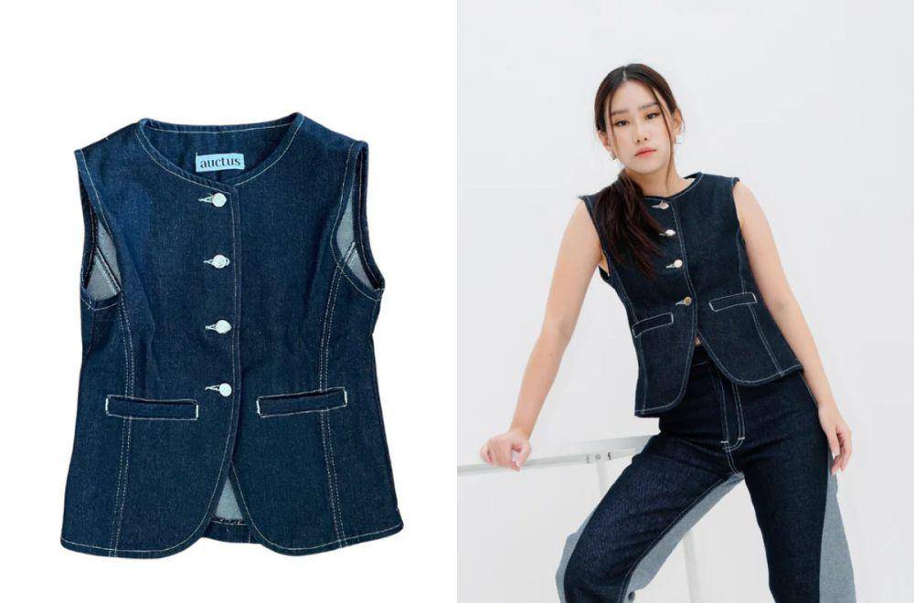 The Auctus - Jemma Button Vest Top (theauctusid.com)