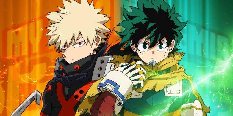Midoriya Izuku dan Katsugi Bakugo (dok.Bones/My Hero Academia)