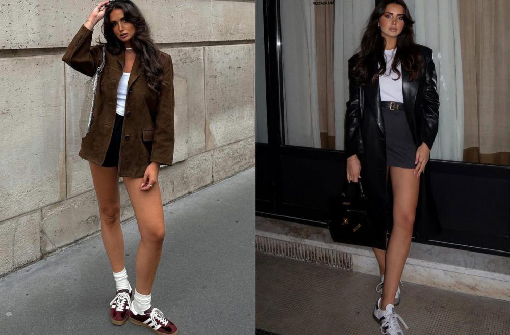 8 Ide Outfit Pakai Sneakers Adidas Samba ala Camille Despres, Comfy!