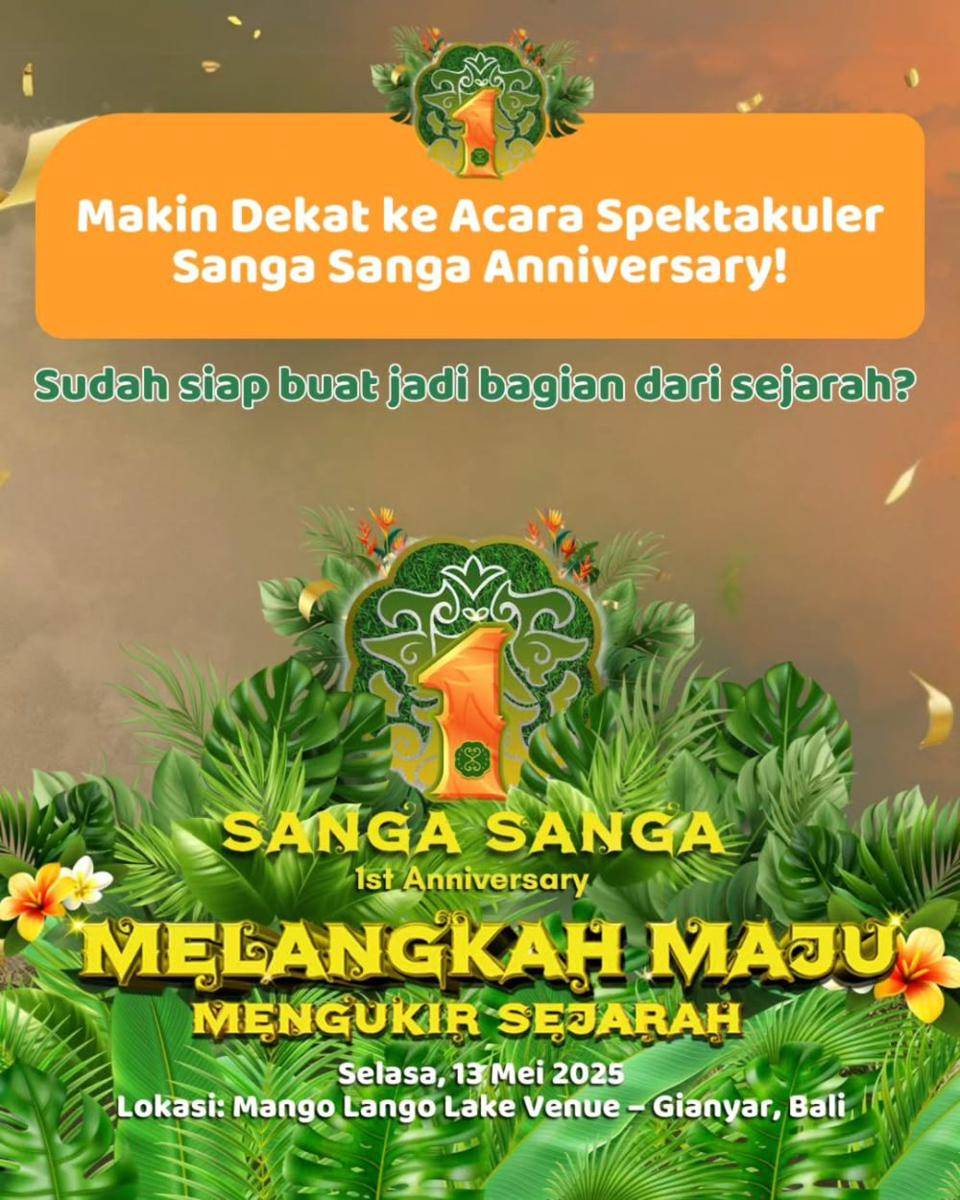 Sanga Sanga 1st Anniversary (instagram.com/sangasanga_bali)