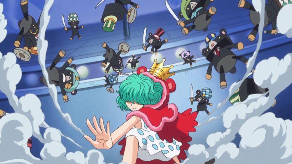 Sugar menggunakan Hobi Hobi no Mi (dok. Toei Animation/One Piece0